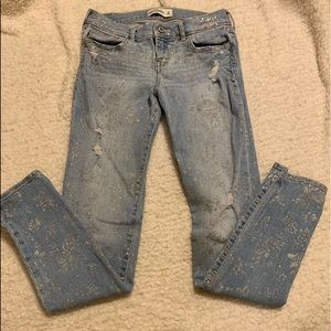 abercrombie Sparkly Super Skinny Jeans